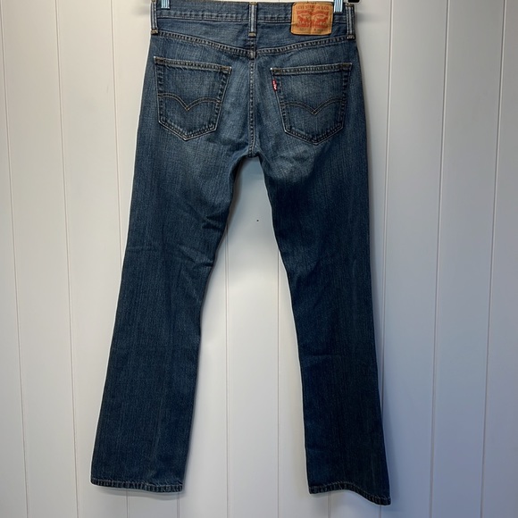 Levi’s 527 Straight Leg Denim Blue Jeans Fade Lines Tag Reads 30 X 30 - Picture 8 of 15